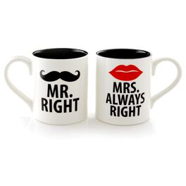 Our Name is Mud "Mr. and Mrs." 12 oz. Mugs, Set of 2, Our Name is Mud "Mr. and Mrs." 12 oz. Mugs, Set of 2, , large
