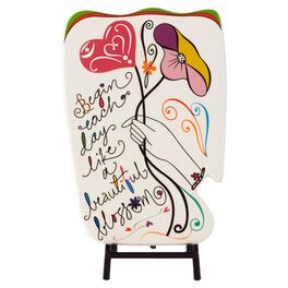 Ceramic Abstract Display Plaque with Stand, Ceramic Abstract Display Plaque with Stand, , large