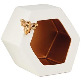 Classic Rose Hexagonal Container With Bee Attachment, Classic Rose Hexagonal Container With Bee Attachment, , large