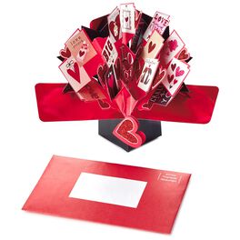 Multiple Mini Greetings Pop-Up Valentine’s Day Card, Multiple Mini Greetings Pop-Up Valentine’s Day Card, , large