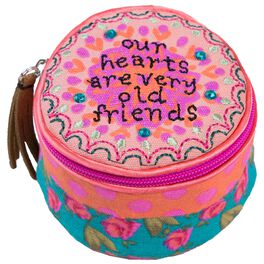 Natural Life "Old Friends" Round Jewelry Case, Natural Life "Old Friends" Round Jewelry Case, , large