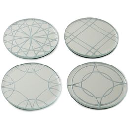 Heritage Glass Coasters, Set of 4, Heritage Glass Coasters, Set of 4, , large