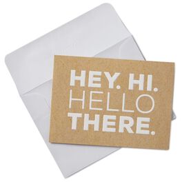 Hey. Hi. Hello There. Blank Note Cards, Box of 10, Hey. Hi. Hello There. Blank Note Cards, Box of 10, , large