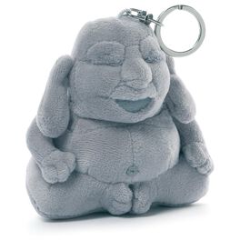Gund HUGGY BUDDHA Grey Plush Backpack Clip, Gund HUGGY BUDDHA Grey Plush Backpack Clip, , large