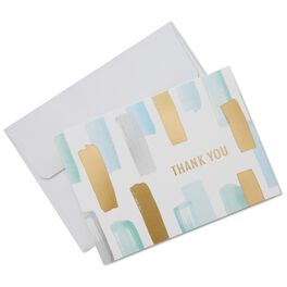 Abstract Brush Strokes Thank You Notes, Box of 10, Abstract Brush Strokes Thank You Notes, Box of 10, , large