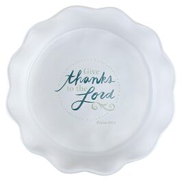 DaySpring Give Thanks Pie Plate, 10.5”, DaySpring Give Thanks Pie Plate, 10.5”, , large