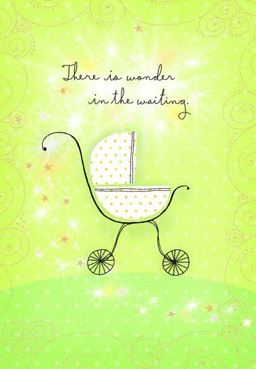 Sweet Baby Carriage Baby Shower Card