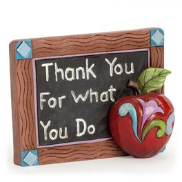 Jim Shore Mini Teacher Chalkboard Figurine, Jim Shore Mini Teacher Chalkboard Figurine, , large