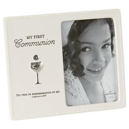 White First Communion Picture Frame, 4x6, White First Communion Picture Frame, 4x6, , large