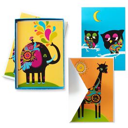 Colorful Friends Blank Note Cards, Box of 12, Colorful Friends Blank Note Cards, Box of 12, , large
