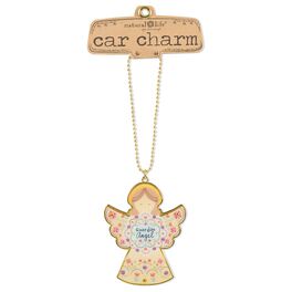 Natural Life Glitter and Gold Car Charm Angel, Natural Life Glitter and Gold Car Charm Angel, , large