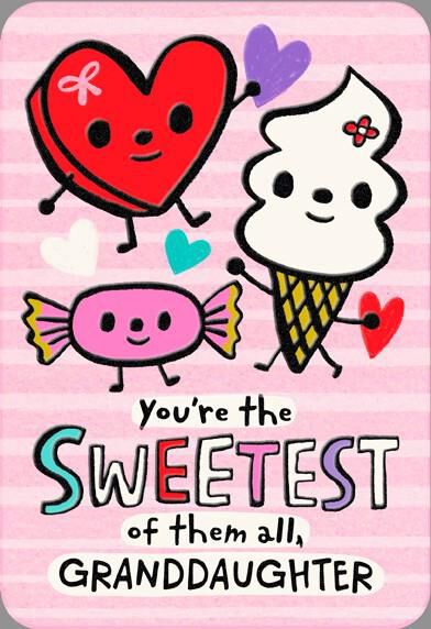 Sweetest Granddaughter Valentine's Day Card - Greeting Cards - Hallmark