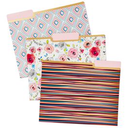 Haute Girls™ Floral File Folders, Set of 6, Haute Girls™ Floral File Folders, Set of 6, , large