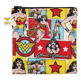 WONDER WOMAN™ Large Reusable Snack Bag by Bumkins, WONDER WOMAN™ Large Reusable Snack Bag by Bumkins, , large