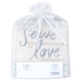 DaySpring Serve One Another Muslin Tea Towel, 18x24, DaySpring Serve One Another Muslin Tea Towel, 18x24, , large