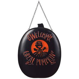 Peanuts® Great Pumpkin Metal Door Sign Decoration, Peanuts® Great Pumpkin Metal Door Sign Decoration, , large