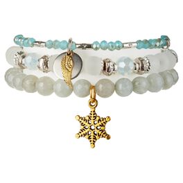 Chavez for Charity Snow Angel Bracelets, Set of 3, Chavez for Charity Snow Angel Bracelets, Set of 3, , large