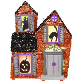 Mysterious Manor Haunted House Halloween Ornament With Light and Sound, Mysterious Manor Haunted House Halloween Ornament With Light and Sound, , large