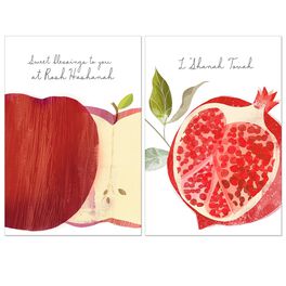 Apple and Pomegranate Rosh Hashanah Multi-Pack Cards, Apple and Pomegranate Rosh Hashanah Multi-Pack Cards, , large