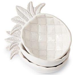 Mud Pie® Pineapple Stacked Dip Bowls, Set of 3, Mud Pie® Pineapple Stacked Dip Bowls, Set of 3, , large