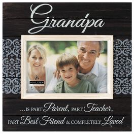Malden Grandpa Completely Loved Sunwashed Wood Photo Frame, 4x6, Malden Grandpa Completely Loved Sunwashed Wood Photo Frame, 4x6, , large
