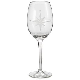 Nautical Compass Wine Glass, Nautical Compass Wine Glass, , large