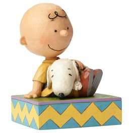 Jim Shore® Peanuts® Snuggling Snoopy and Charlie Brown Figurine, Jim Shore® Peanuts® Snuggling Snoopy and Charlie Brown Figurine, , large