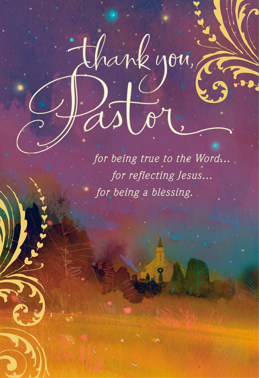 Night Sky Clergy Appreciation Card for Pastor - Greeting Cards - Hallmark