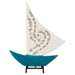 Ceramic Boat Display Piece with Stand, Ceramic Boat Display Piece with Stand, , large