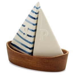 Mud Pie® Sailboat Salt and Pepper Shaker Set, Mud Pie® Sailboat Salt and Pepper Shaker Set, , large