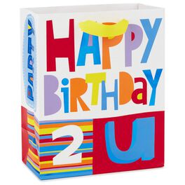Happy Birthday 2 U Medium Gift Bag, 9.5", Happy Birthday 2 U Medium Gift Bag, 9.5", , large
