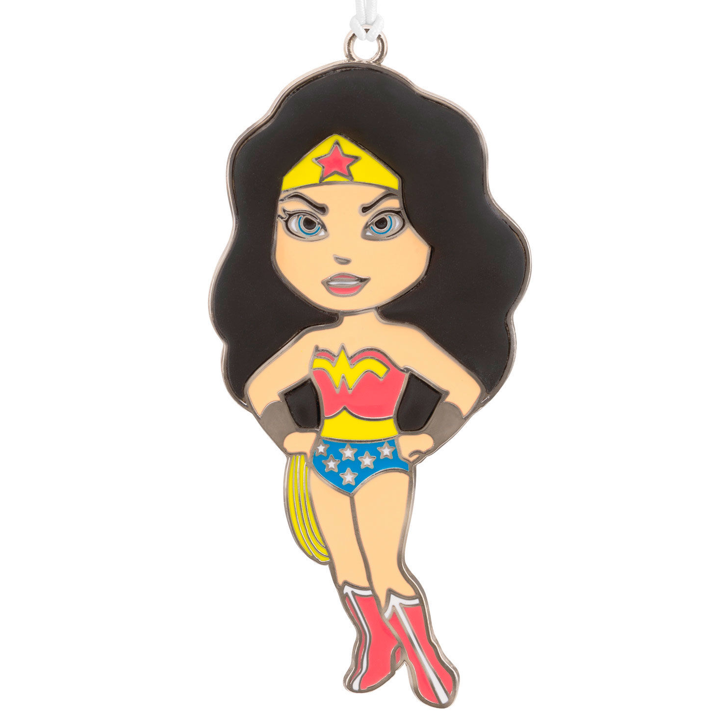 2 Hallmark Fluffballs Plush Ornament DC Comics Wonder Woman Supergirl for sale online 