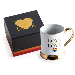 Love Is Love Rainbow Heart Mug, 12 oz, Love Is Love Rainbow Heart Mug, 12 oz, , large