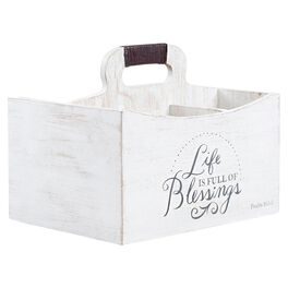 DaySpring Full of Blessings Wood Caddy, 9x8, DaySpring Full of Blessings Wood Caddy, 9x8, , large