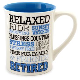 Our Name is Mud Retired Typography Coffee Mug, Our Name is Mud Retired Typography Coffee Mug, , large