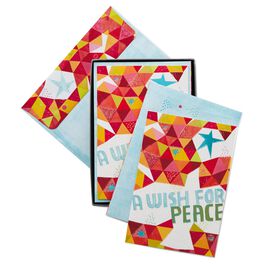 A Wish for Peace Religious Christmas Cards, Box of 16, A Wish for Peace Religious Christmas Cards, Box of 16, , large
