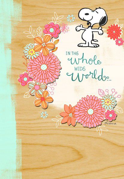 Only One for Me Snoopy Anniversary Card