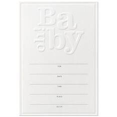 Oh Baby Shower Invitation Box Of 12 Invitations Hallmark