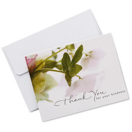 White Floral Sympathy Thank You Notes, Box of 20, White Floral Sympathy Thank You Notes, Box of 20, , large