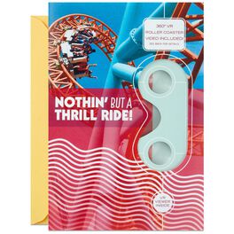 Thrill Ride Roller Coaster VR Birthday Card, Thrill Ride Roller Coaster VR Birthday Card, , large