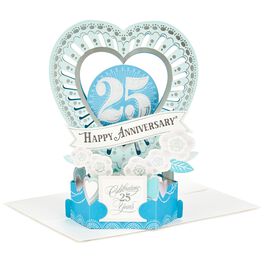 Celebrate the Years Pop Up 25th Anniversary Card, Celebrate the Years Pop Up 25th Anniversary Card, , large