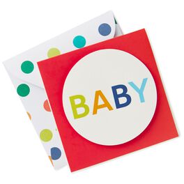 Colorful Dots Baby Gift Tag, Colorful Dots Baby Gift Tag, , large