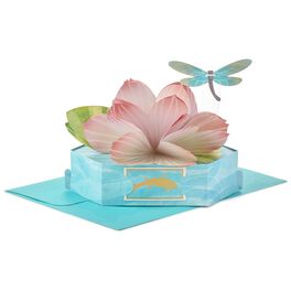Graceful Lotus Flower Pop-Up Just Because Card, Graceful Lotus Flower Pop-Up Just Because Card, , large