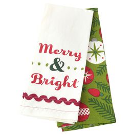 Merry & Bright Tea Towels, Set of 2, Merry & Bright Tea Towels, Set of 2, , large