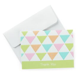 Multicolored Triangle Baby Thank You Notes, Pack of 20, Multicolored Triangle Baby Thank You Notes, Pack of 20, , large