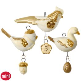 12 Little Days of Christmas: Set of Days 4-6 Mini Porcelain Ornaments, 12 Little Days of Christmas: Set of Days 4-6 Mini Porcelain Ornaments, , large