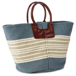 Cedar Cove Coastal Stripe Canvas Tote, Cedar Cove Coastal Stripe Canvas Tote, , large