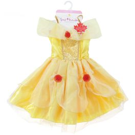 Princess Belle Child's Yellow Tea Party Dress, Medium, Princess Belle Child's Yellow Tea Party Dress, Medium, , large