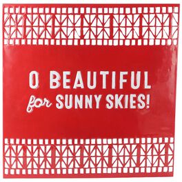 Oh Beautiful Patriotic Hanging Door Sign Decor, 24" Square, Oh Beautiful Patriotic Hanging Door Sign Decor, 24" Square, , large