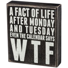 Primitives by Kathy Fact of Life Box Sign, Primitives by Kathy Fact of Life Box Sign, , large